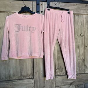 Juicy Couture Bling Velour Jogger Set